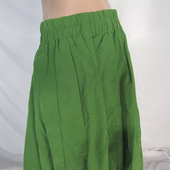 NEW BITTE KAI RAND Womens Cotton Blend Full Maxi Skirt Size M Kelly Green - Picture 3 of 7